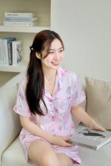 Pijama Lụa latin mềm mại Satino TNQN - Sumi Pink Lilac