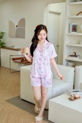 Pijama Lụa latin mềm mại Satino TNQN - Sumi Pink Lilac