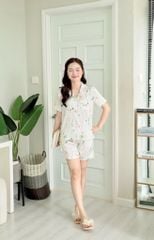 Pijama Lụa latin mềm mại Satino TNQN - Fari White