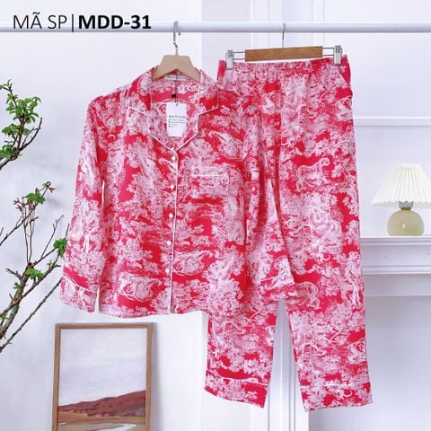 Pijama nữ Lụa Mango TDQD Satino - Toile Pink