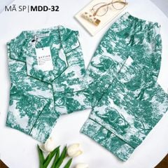 Pijama nữ Lụa Mango TDQD Satino - Toile Dark Green
