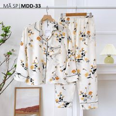 Pijama nữ Lụa Mango TDQD Satino - Grace Cream