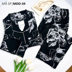 Pijama nữ Lụa Mango TDQD Satino - Elly Black