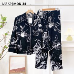 Pijama nữ Lụa Mango TDQD Satino - Elly Black