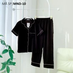 Đồ bộ mặc nhà, đồ ngủ, Pijama nữ Lụa màu trơn TNQD Satino - Black