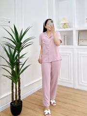 Đồ bộ mặc nhà, đồ ngủ, Pijama nữ Lụa màu trơn TNQD - Lilac