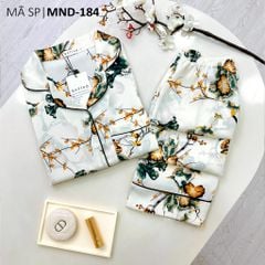 Đồ bộ mặc nhà, đồ ngủ, Pijama nữ Lụa TNQD Satino - Muse Green