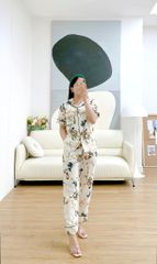 Đồ bộ mặc nhà, đồ ngủ, Pijama nữ Lụa TNQD Satino - Muse Green