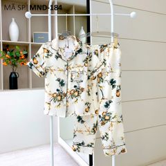 Đồ bộ mặc nhà, đồ ngủ, Pijama nữ Lụa TNQD Satino - Muse Green