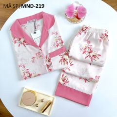 Pijama lụa mango mềm mại, không nhăn Satino TNQD - Sakura Pink