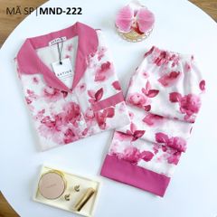 Pijama lụa mango mềm mại, không nhăn Satino TNQD - Kylie Pink
