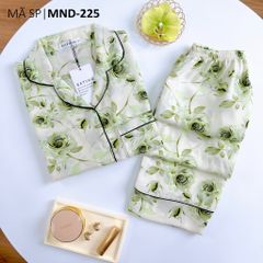 Pijama lụa mango mềm mại, không nhăn Satino TNQD - Marina Olive