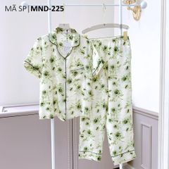 Pijama lụa mango mềm mại, không nhăn Satino TNQD - Marina Olive