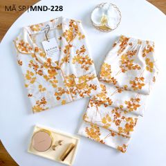 Pijama lụa mango mềm mại, không nhăn Satino TNQD - Flossy Yellow