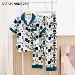 Đồ pijama nữ lụa mango TNQD Satino - Maya Mallard Green