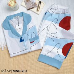 Đồ pijama nữ lụa mango TNQD Satino - Jolin Blue
