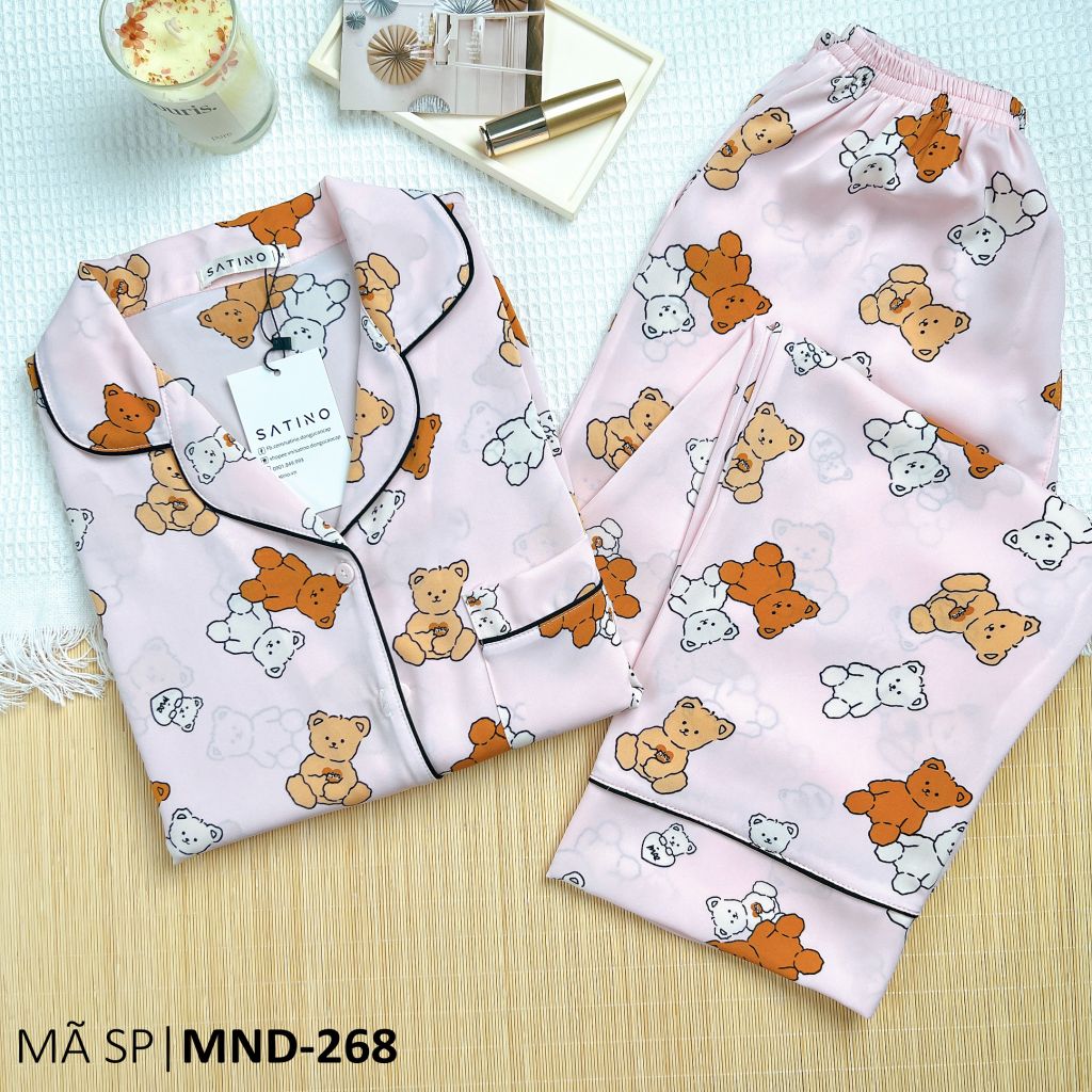 Đồ pijama nữ lụa mango TNQD Satino - Willow Pink