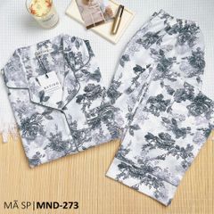 Đồ pijama nữ lụa mango TNQD Satino cổ nhọn - Lux Grey
