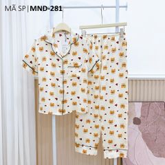 Pijama lụa mango mềm mại, không nhăn Satino TNQD - Doli Cream