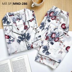 Đồ pijama nữ lụa mango TNQD Satino cổ nhọn - Muse Gray