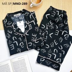 Đồ pijama nữ lụa mango TNQD Satino cổ nhọn - Gina Black