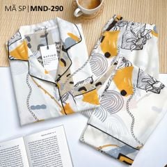 Đồ pijama nữ lụa mango TNQD Satino cổ nhọn - Bina Cream