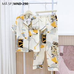 Đồ pijama nữ lụa mango TNQD Satino cổ nhọn - Bina Cream