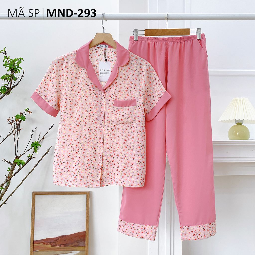 Pijama nữ Lụa Mango TNQD Satino - Windy Pink AHQT
