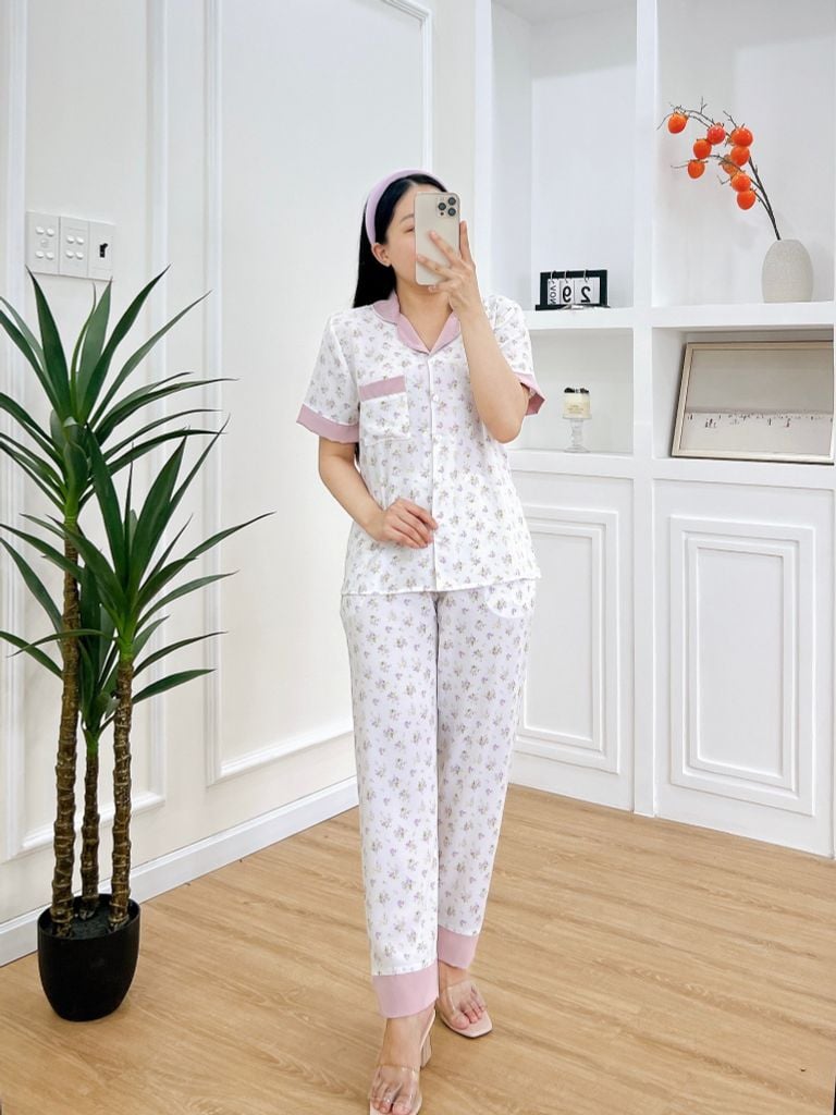Pijama nữ Lụa Mango TNQD Satino - Helen White