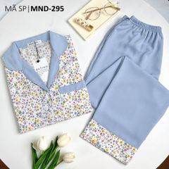 Pijama nữ Lụa Mango TNQD Satino - Holic Blue Gray AHQT