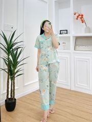 Pijama nữ Lụa Mango TNQD Satino - Juna Mint