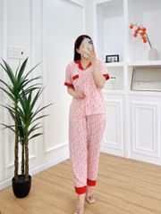 Pijama nữ Lụa Mango TNQD Satino - Windy Red