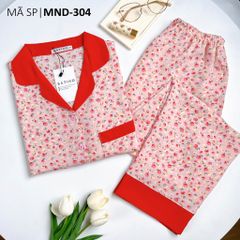 Pijama nữ Lụa Mango TNQD Satino - Windy Red