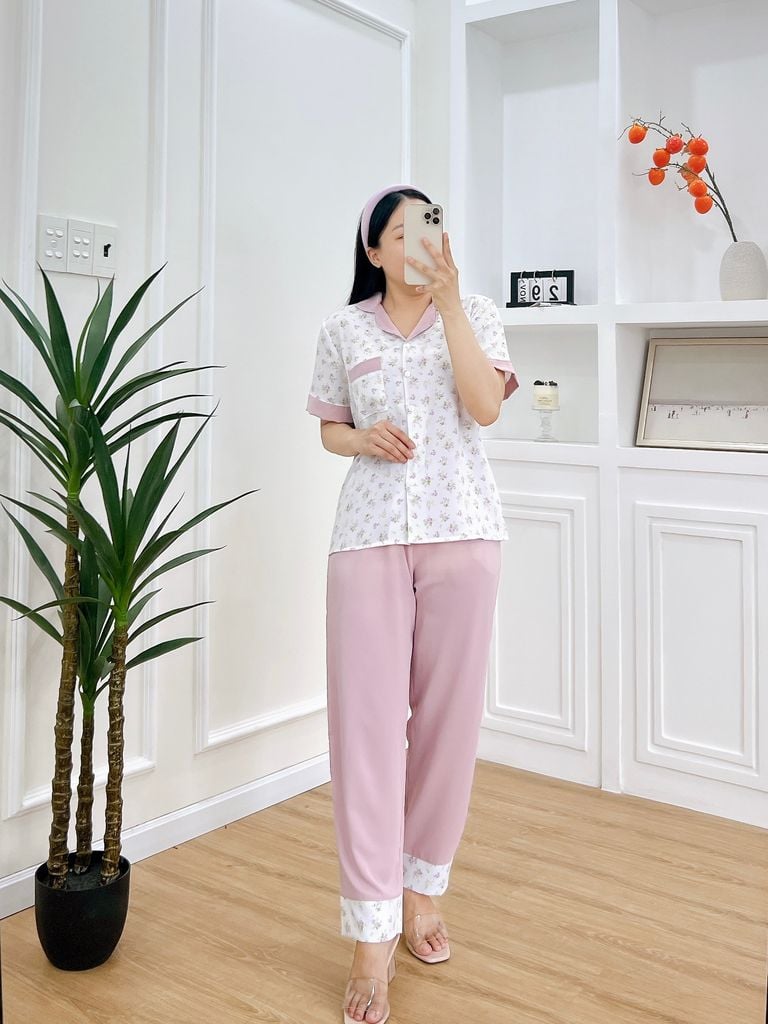 Pijama nữ Lụa Mango TNQD Satino - Helen White AHQT