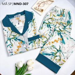 Pijama nữ Lụa Mango TNQD Satino - Jimmy Mallard Green