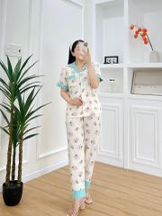 Pijama nữ Lụa Mango TNQD Satino - Hanni Mint