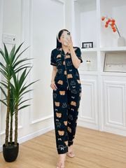 Pijama nữ Lụa Mango TNQD Satino - Beanie Black