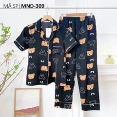 Pijama nữ Lụa Mango TNQD Satino - Beanie Black