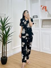 Pijama nữ Lụa Mango TNQD Satino - Jasmine Black