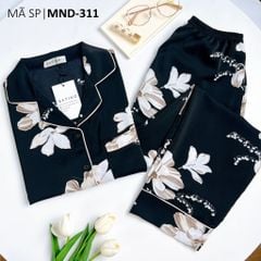 Pijama nữ Lụa Mango TNQD Satino - Jasmine Black