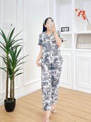 Pijama nữ Lụa Mango TNQD Satino - Toile White