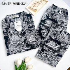 Pijama nữ Lụa Mango TNQD Satino - Toile Black