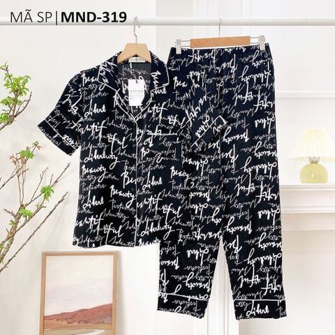 Pijama nữ Lụa Mango TNQD Satino - Amber Black