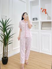 Pijama nữ Lụa Mango TNQD Satino - Helen Pink