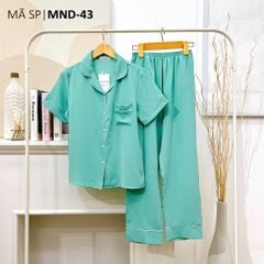 Pijama nữ lụa mango TNQD Satino - Mint