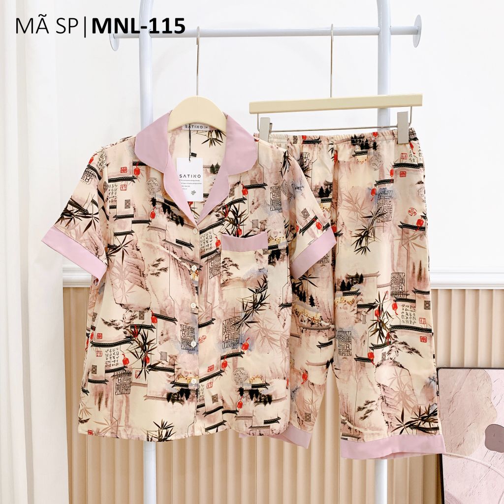 Đồ pijama nữ lụa mango TNQL Satino - Estee Lilac