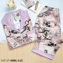 Đồ pijama nữ lụa mango TNQL Satino - Estee Lilac