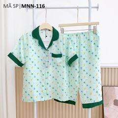 Đồ pijama nữ lụa mango TNQL Satino - Cherry Dark Green