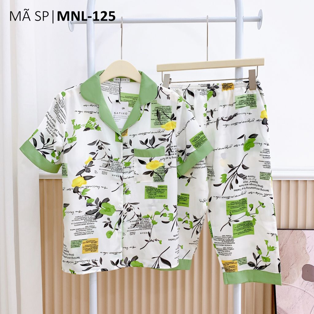 Đồ pijama nữ lụa mango TNQL Satino - Wendie Olive
