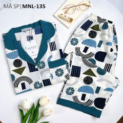 Pijama nữ Lụa Mango TNQL Satino - Maya Mallard Green